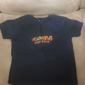 Laconia Bike Week Kids Black T-Shirt